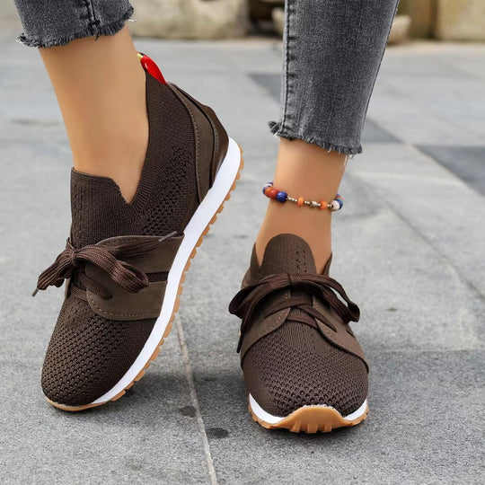 Damen Atmungsaktive und elegante Sneakers mit flexiblem Knöchel-Fit R&B