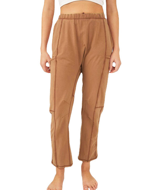 Damen Bequeme Freizeithose mit praktischen Seitentaschen und elastischem Bund R&B