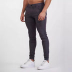 Herren eng anliegende Chinohose mit elastischem Bund und stylishem Design R&B
