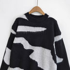 Damen Pullover mit modernem Grafikmuster R&B