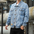 Herren Denimjacke im lässigen Stil mit funktionalen Pattentaschen und robustem Design R&B