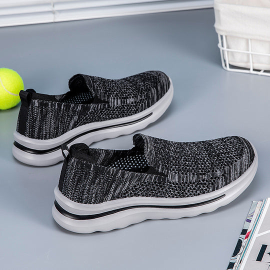 Damen Slip-On Sneakers aus atmungsaktivem Mesh mit komfortabler Sohle R&B
