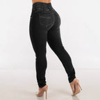 Damen Skinny Jeans mit hohem Komfortbund R&B