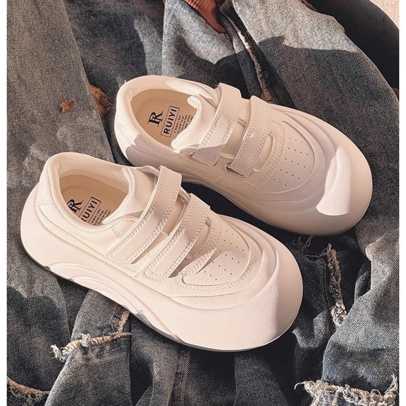Damen Komfortable Sneaker mit verstellbarem Klettverschluss und gepolsterter Sohle R&B