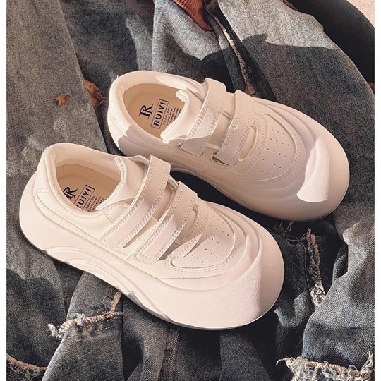 Damen Komfortable Sneaker mit verstellbarem Klettverschluss und gepolsterter Sohle R&B