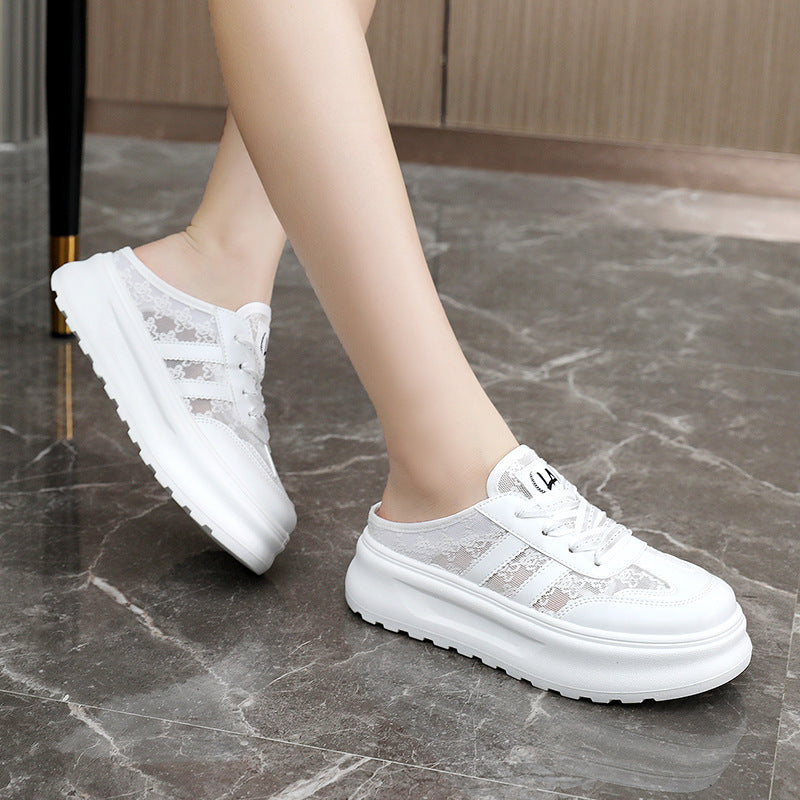 Damen bequeme Freizeitschuhe mit großzügigem Fersenbereich und modischem Design R&B