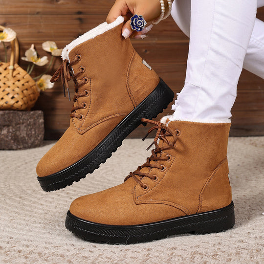 Damen Warm Gefütterte Winterstiefel R&B