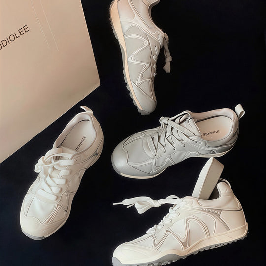 Damen sportliche Laufschuhe mit atmungsaktiver Mesh-Oberfläche und dämpfender Sohle R&B
