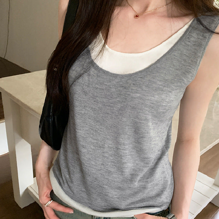 Damen Langarmshirt mit elegantem Layering-Effekt R&B