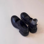 Damen elegante Plateauschuhe mit metallischer Oberfläche und modischem Überkreuz-Riemen R&B