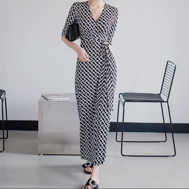 R&B | Maxikleid mit V-Ausschnitt