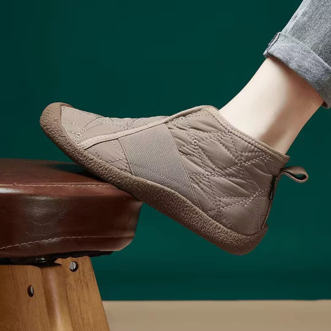 Damen Bequeme und isolierte Hausschuhe mit rutschfester Sohle R&B