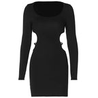 Damen Figurbetontes Minikleid mit raffiniertem Cut-Out Design R&B