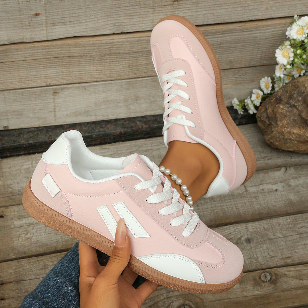 Damen sportliche Sneakers mit griffiger Laufsohle und atmungsaktivem Obermaterial R&B