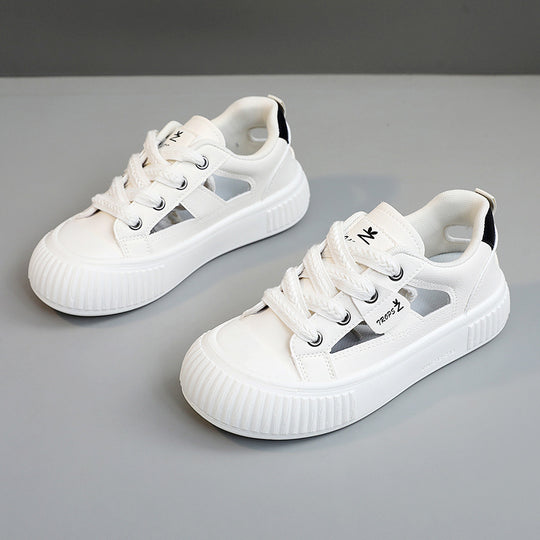 Damen Sportliche Sneaker mit atmungsaktiver Obermaterialstruktur und stoßdämpfender Sohle R&B