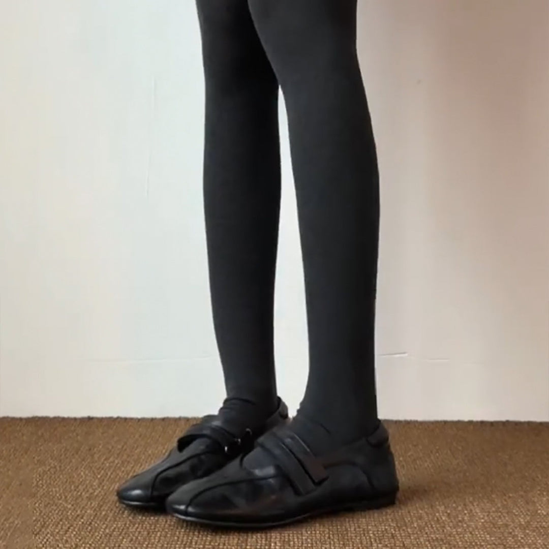 Damen elegante Mokassins mit modischen Riemchen R&B