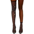 Damen Glitzernde Netz-Stiefeletten mit spitzem Schuhdesign R&B