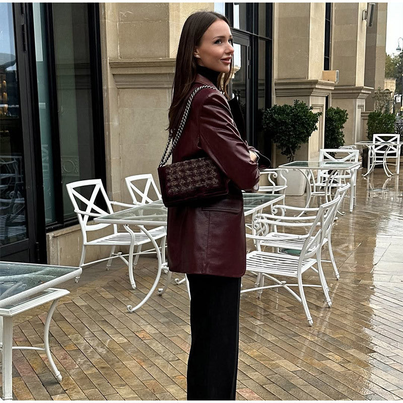 Damen elegante jacke mit tailliertem Schnitt R&B