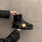 Damen elegante Stiefeletten mit modischer Schnallenverzierung R&B