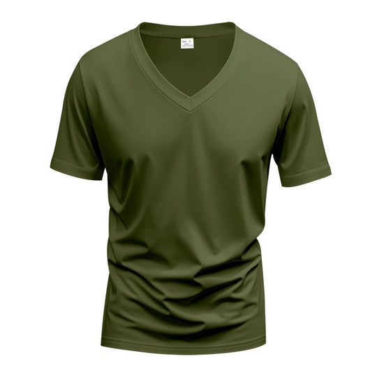 Herren Funktions-T-Shirt mit V-Ausschnitt aus atmungsaktivem Material R&B