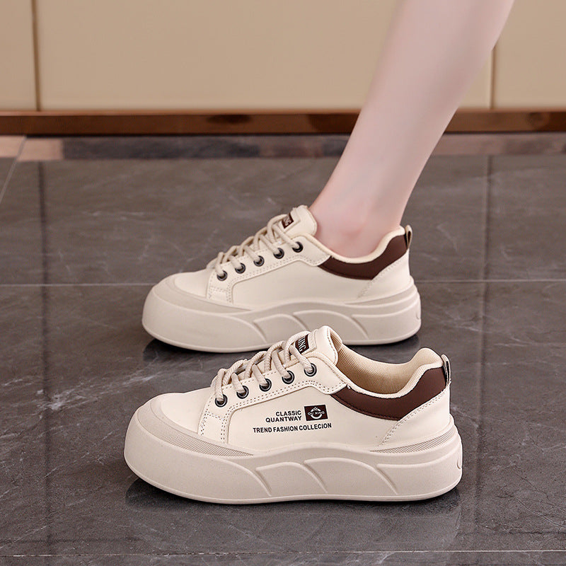 Damen modische Sneakers mit komfortablem Plateau und atmungsaktiver Sohle R&B