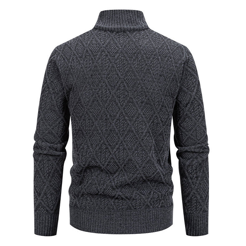 Herren modische Strickjacke mit strukturierter Oberfläche R&B