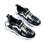 Damen Sportliche Chunky Sneakers mit atmungsaktiver Mesh-Oberfläche und rutschfester Sohle R&B