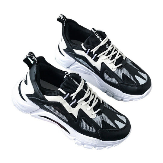 Damen Sportliche Chunky Sneakers mit atmungsaktiver Mesh-Oberfläche und rutschfester Sohle R&B
