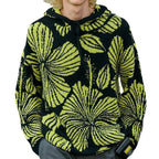 Unisex Kapuzenpullover mit einzigartigem floralem Design R&B