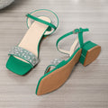Damen elegant verzierte Blockabsatzsandalen R&B