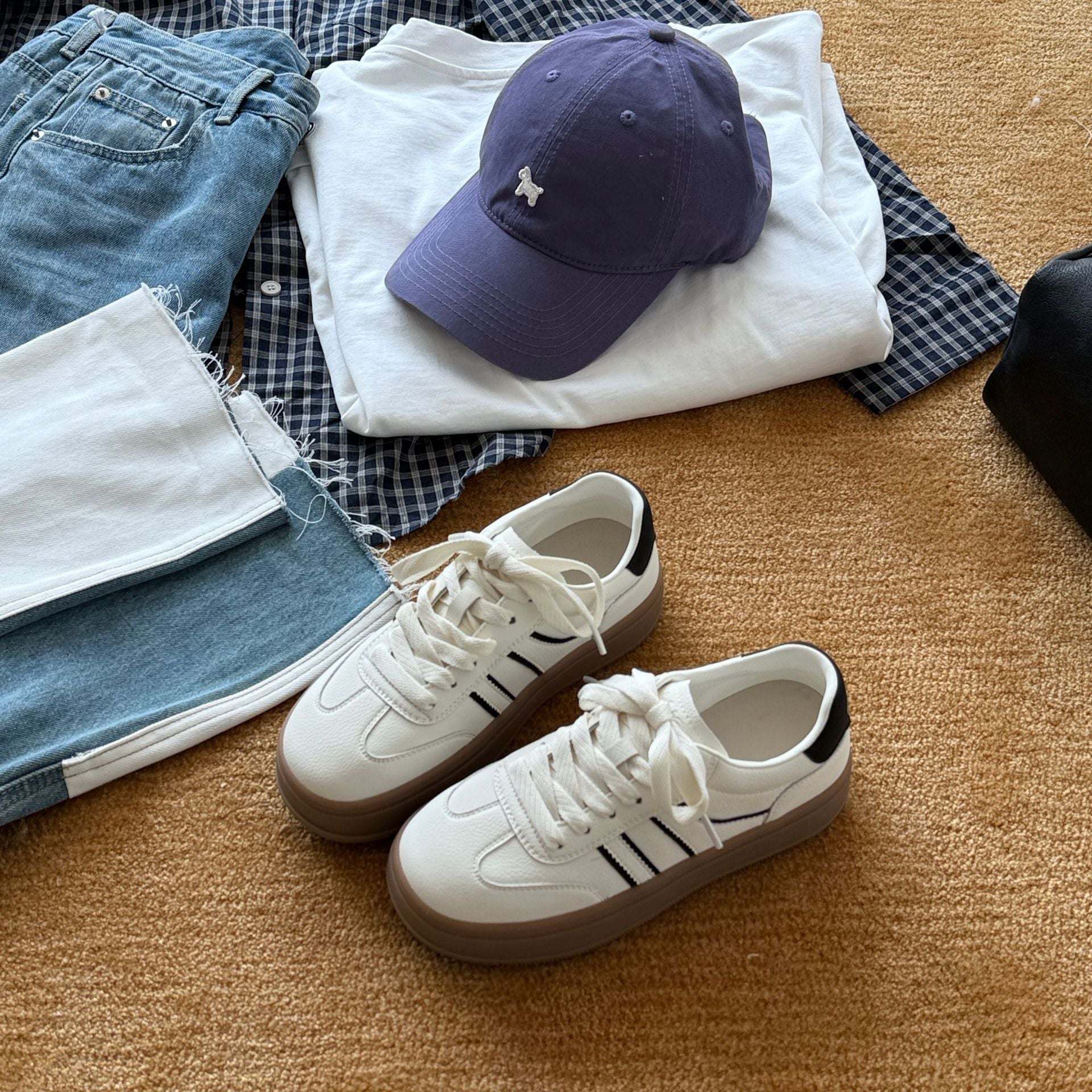 Damen Komfortable und trendige Sneaker mit vulkanisierter Gummisohle