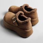 Damen Komfortable Clogs mit elegantem Kunstfellfutter R&B