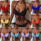 Damen Push-Up-Bikini-Top mit elegantem Schleifen-Design R&B