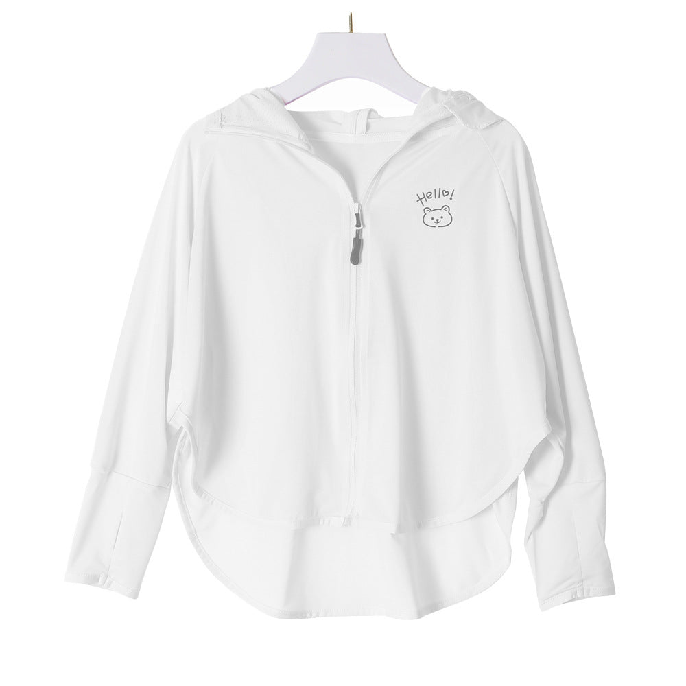 Kinder UV-Schutzjacke mit Kapuze und leichten atmungsaktiven Eigenschaften R&B