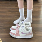 Damen Sneakers mit doppeltem Klettverschluss und atmungsaktiver Obermaterialstruktur