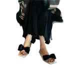 Damen elegante Slipper mit zierlichem Schleifendetail R&B