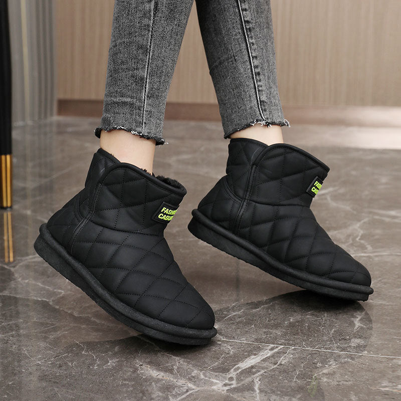 Damen warme und gefütterte Winterstiefel R&B