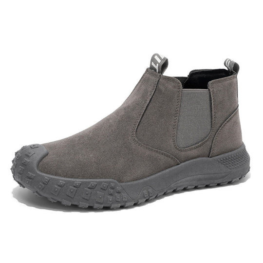 Damen Chelsea Stiefel aus hochwertigem Wildleder mit wasserdichter Sohle und rutschfestem Profil R&B