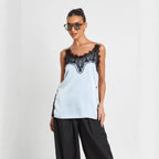 Damen Satin Cami mit Spitzenakzenten R&B