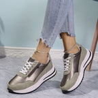 Damen Sportliche Sneakers mit praktischen Reißverschluss und atmungsaktiver Sohle R&B