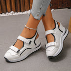 Damen Sportliche Schnürsandalen mit verstellbaren Riemen und gepolsterter Sohle R&B