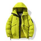 Damen Winter-Pufferjacke mit isolierendem Innenfutter und verstellbarem Kapuzensystem