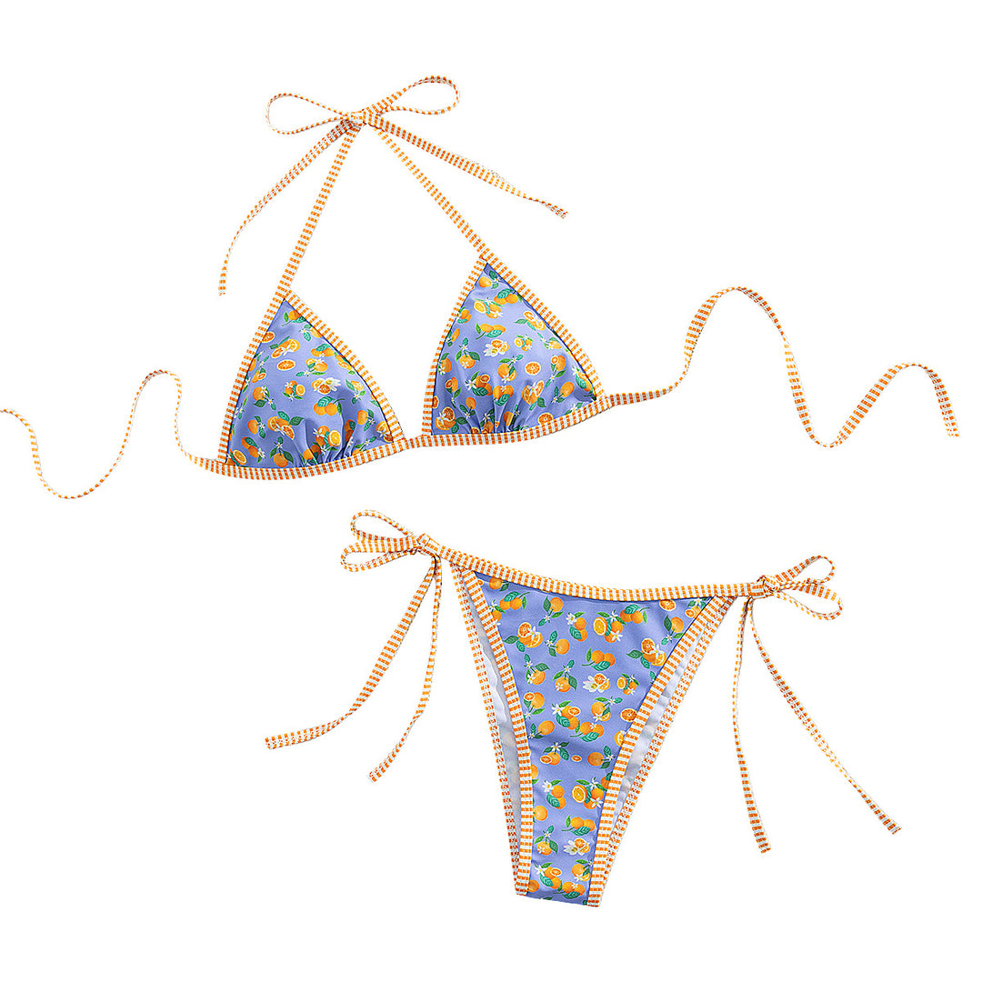 Damen Triangel-Bikini mit Häkeloberteil R&B