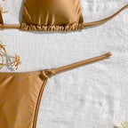 Damen Triangel-Bikini mit verstellbaren Trägersystem und raffinierten Rüschendetails R&B