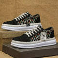 Damen Modische Canvas-Sneaker mit geflochtenem Sohlenrand R&B