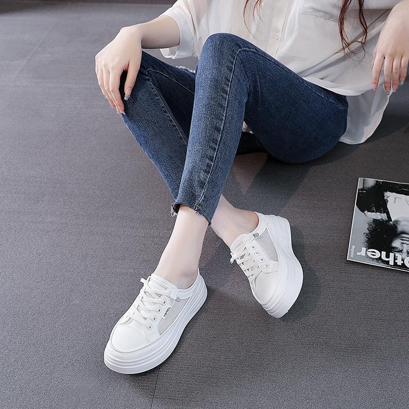 Damen lässige Sneaker mit atmungsaktivem Mesh-Obermaterial und dämpfender Sohle R&B