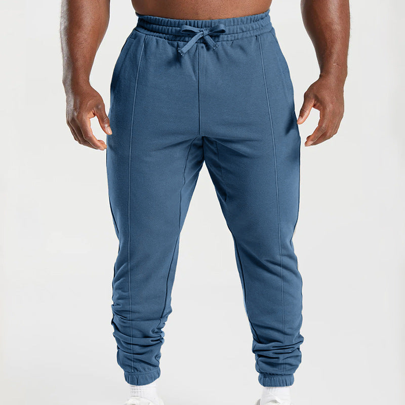 Herren sportliche Jogginghose mit elastischem Bund und seitlichen Taschen R&B