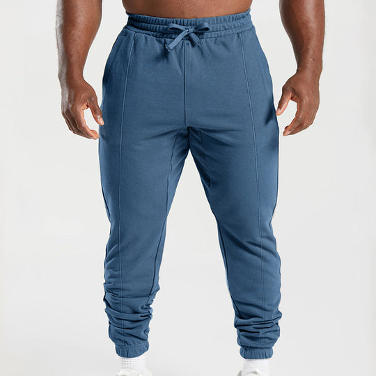 Herren sportliche Jogginghose mit elastischem Bund und seitlichen Taschen R&B