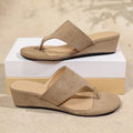 Damen Wedge-Sandalen mit komfortablem Fußbett und modischer Schnalle