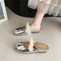 Damen elegante Mules mit dekorativer Schleifenverzierung R&B